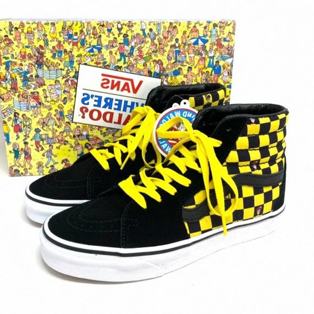 💖MEGA SALE💖VANS x Where's Waldo Sk8-Hi Checker VN0A32QG4UE Men's High Suede - Picture 7 of 9